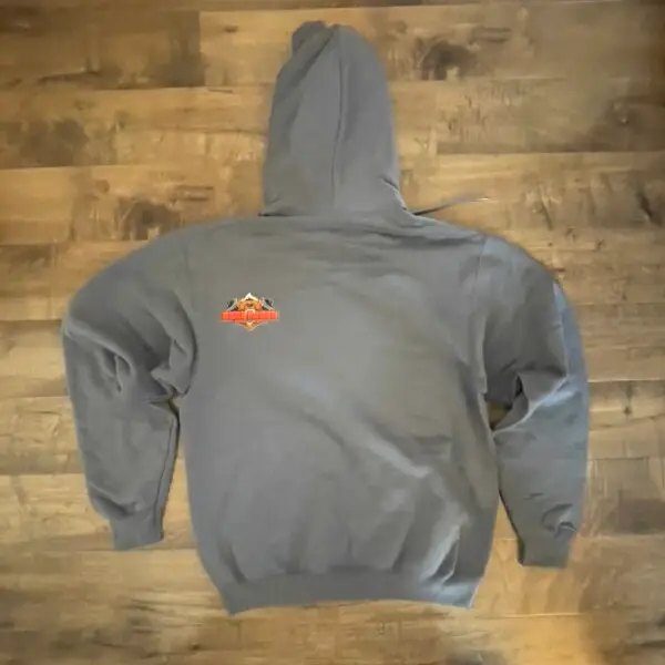 Gray ride the beartooths sweatshirt - rear - Cooke City