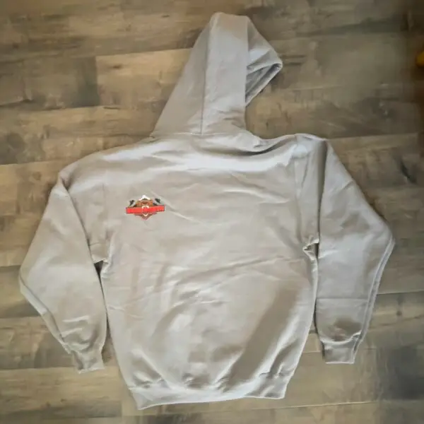 Sled deck sweatshirt - gray - wyoming - rear