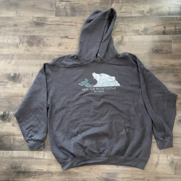 Heather gray ride the beartooths sweatshirt - front