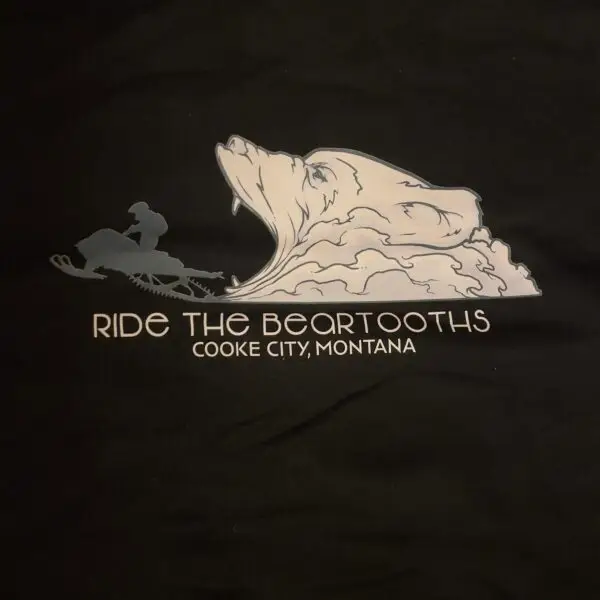 Close up black ride the beartooths sweatshirt